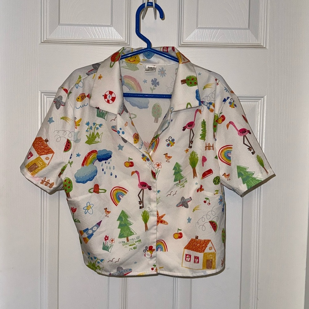 Shein Teen 14y button up shirt